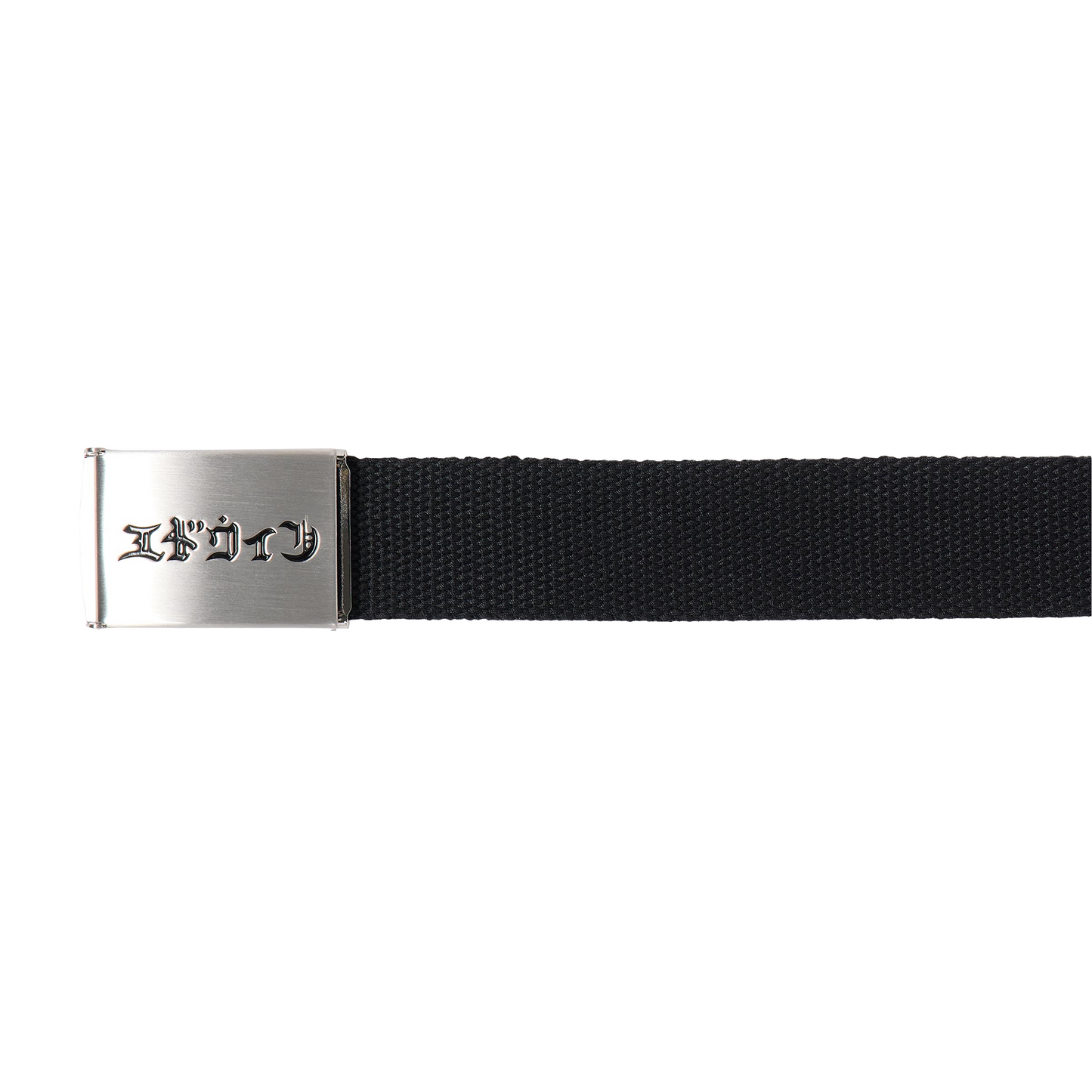 Katakana Clip Belt Black