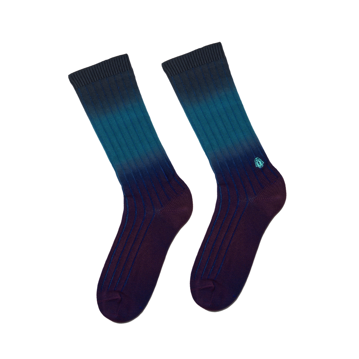 Dip Dye Socks Red Plum / Mediterranea