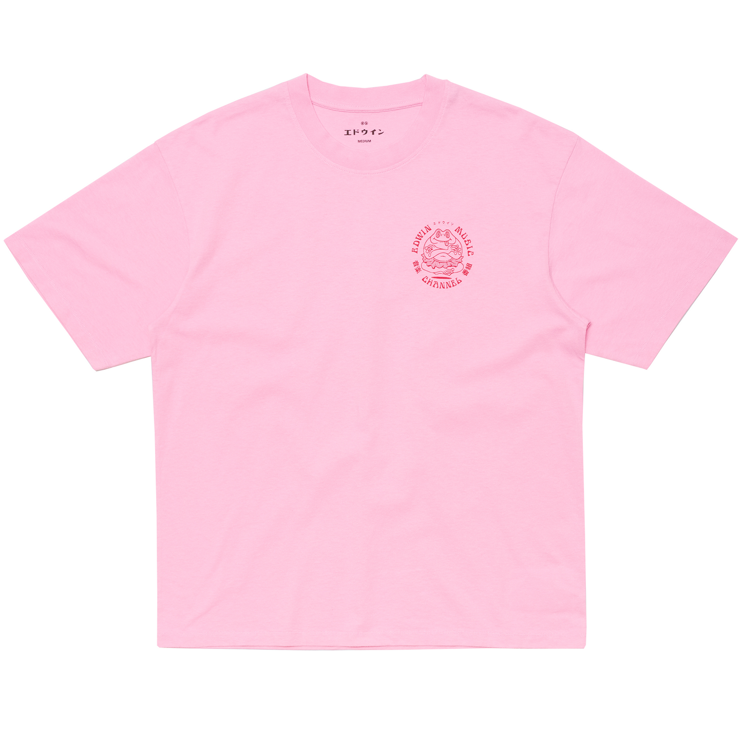 Edwin Music Channel T-Shirt Begonia Pink