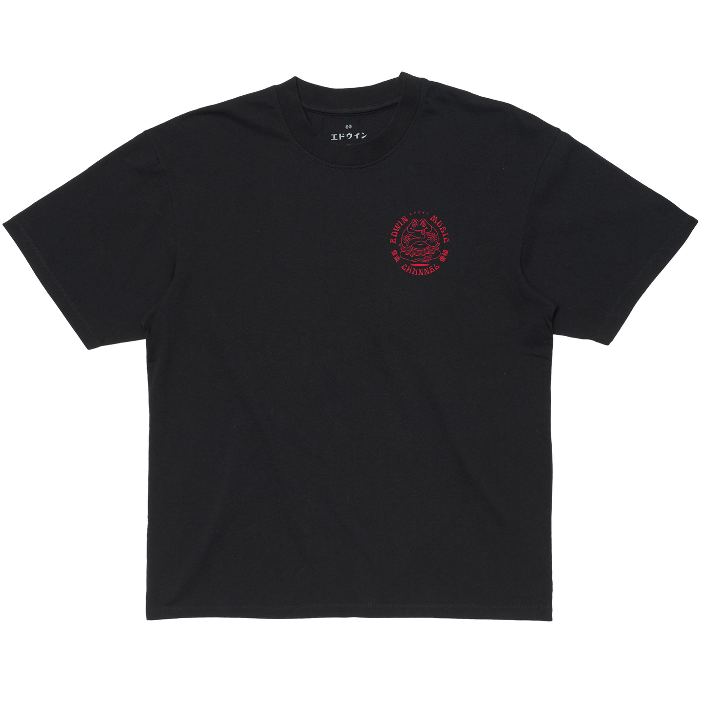 Edwin Music Channel T-Shirt Black / Red