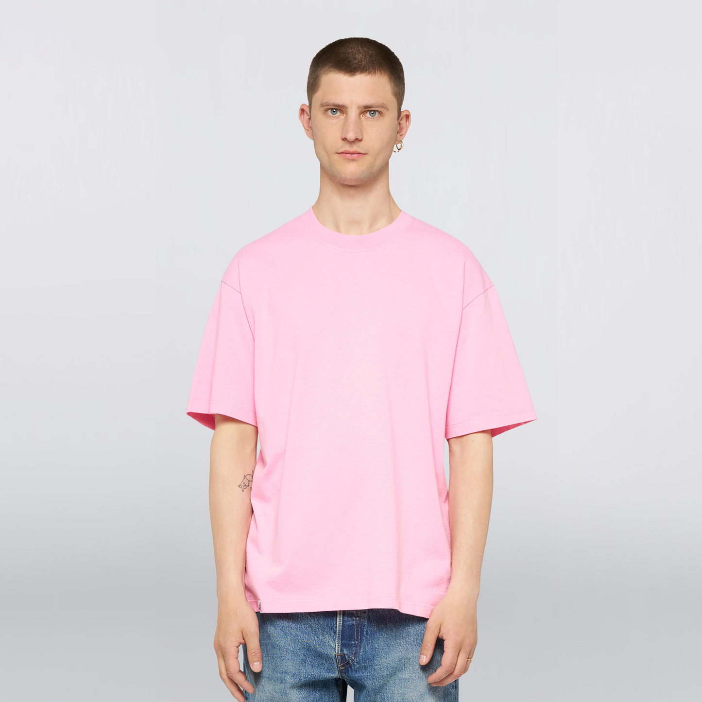 Oversize Basic T-Shirt Begonia Pink