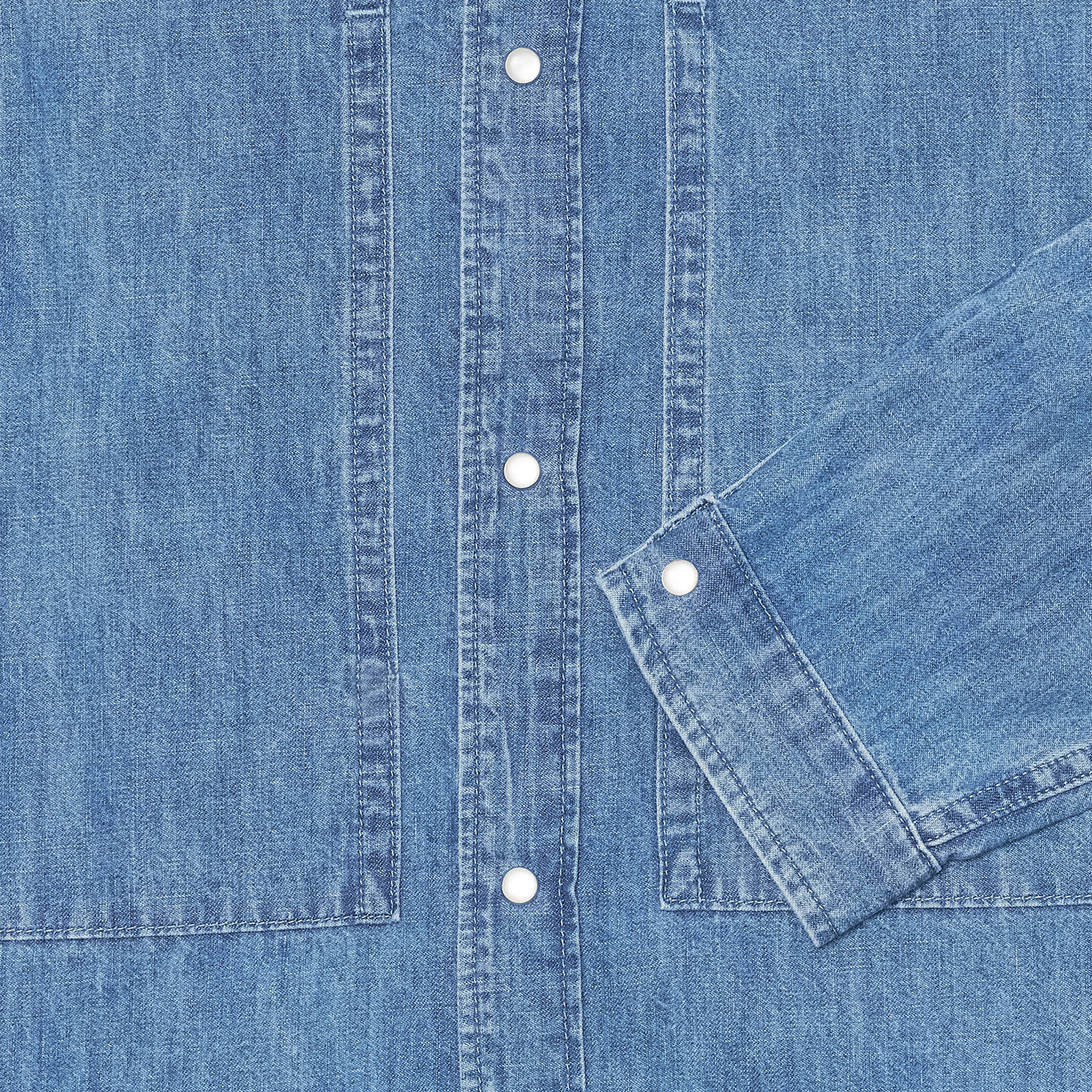 Workman Longsleeve Shirt Blue (Light Stone Washed)