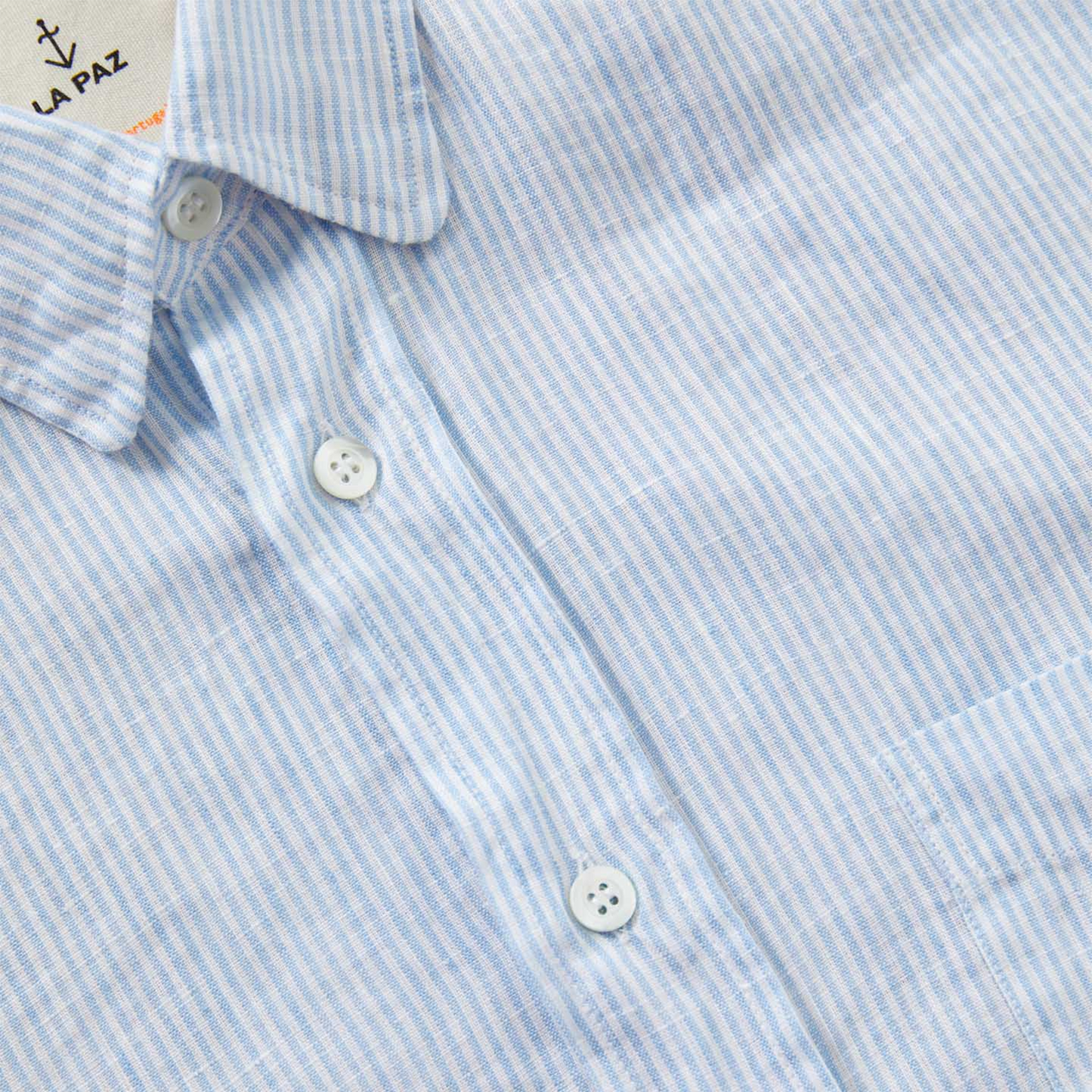 Ribeiro Short Sleeve Shirt Blue Stripes