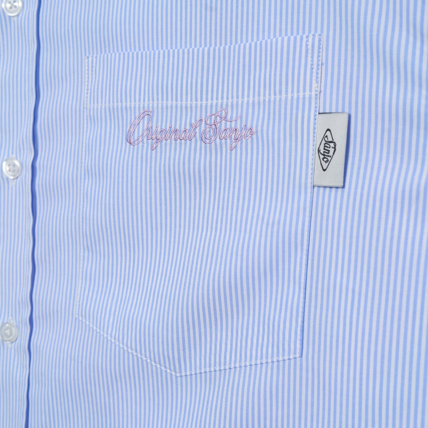 Loose Fit Shirt Blue Stripes