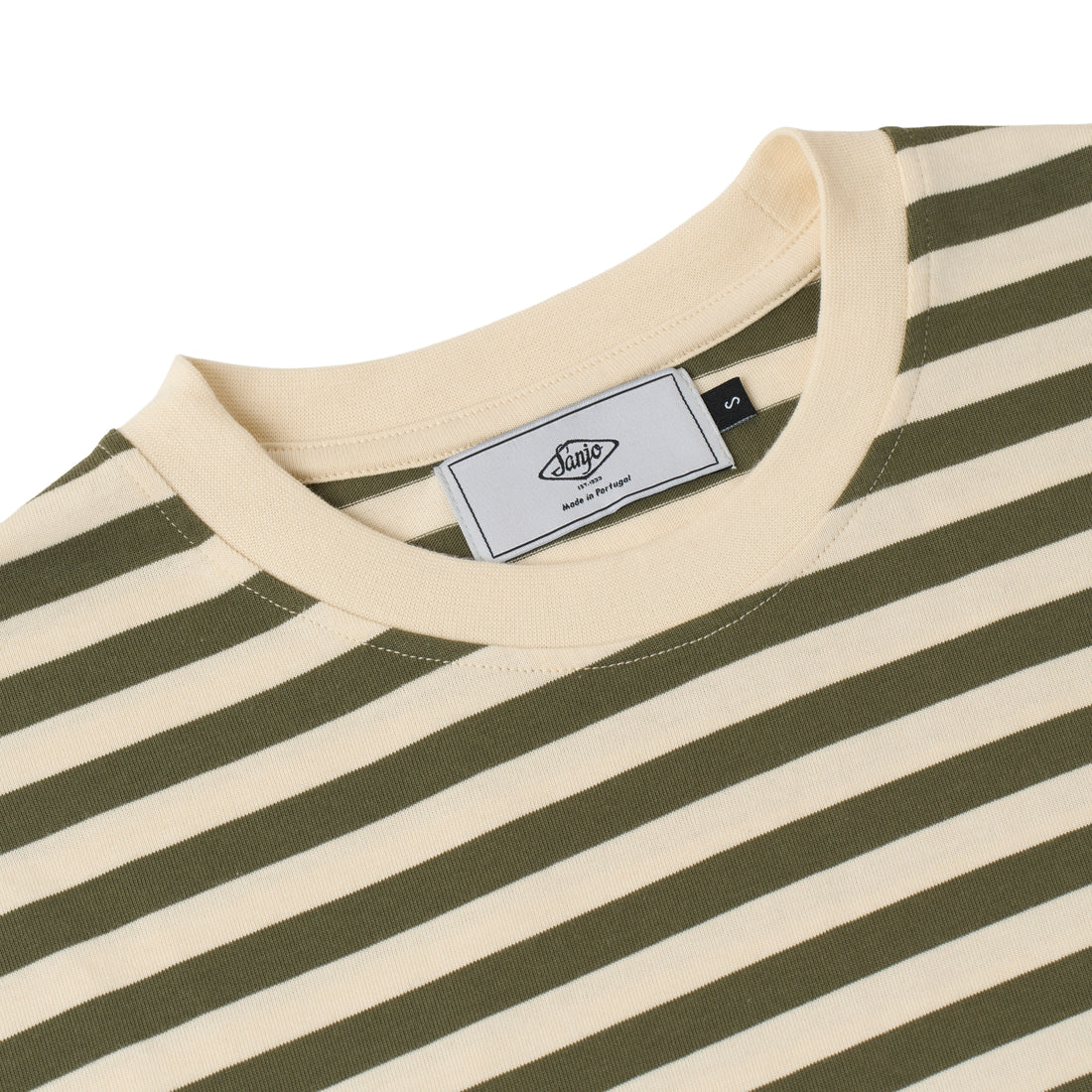 Stripes 80 T-Shirt Kaki / Ecru