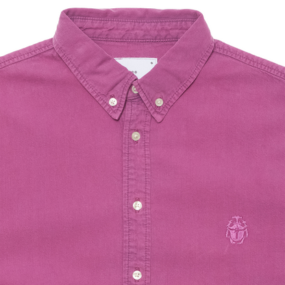 Arlo Denim Shirt Red Plum (Overdyed)