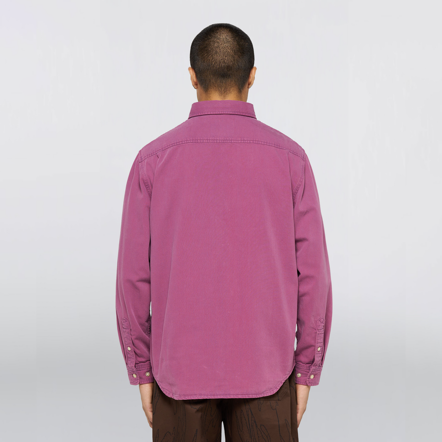 Arlo Denim Shirt Red Plum (Overdyed)