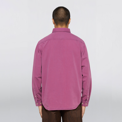 Arlo Denim Shirt Red Plum (Overdyed)