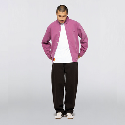 Arlo Denim Shirt Red Plum (Overdyed)
