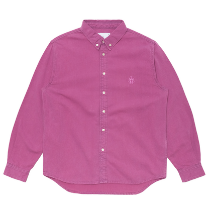 Arlo Denim Shirt Red Plum (Overdyed)