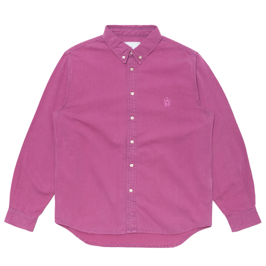 Arlo Denim Shirt Red Plum (Overdyed)