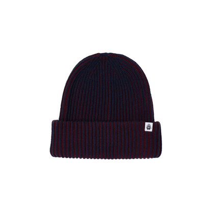 Contrast Beanie Burgundy / Navy