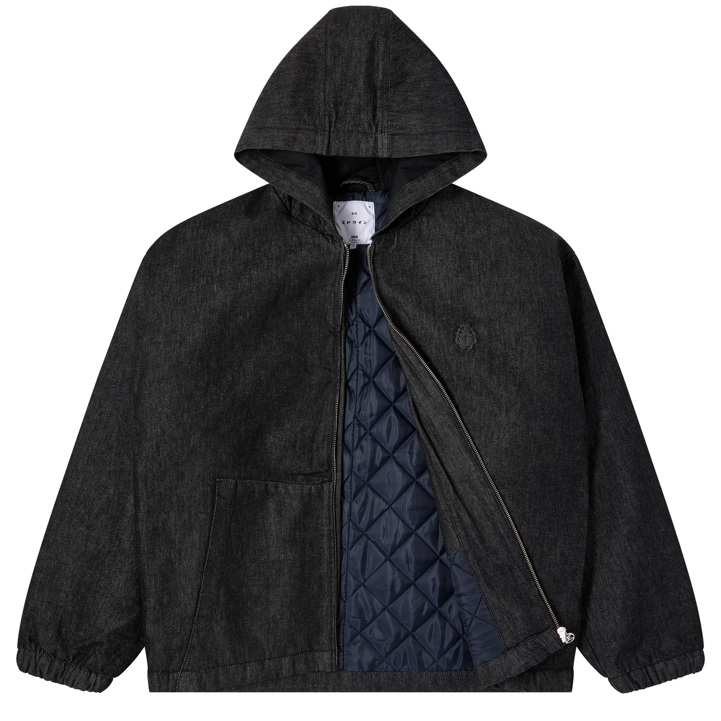 Daimon Hooded Lined Jacket Black