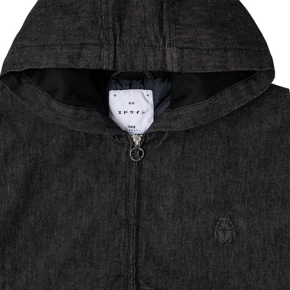 Daimon Hooded Lined Jacket Black