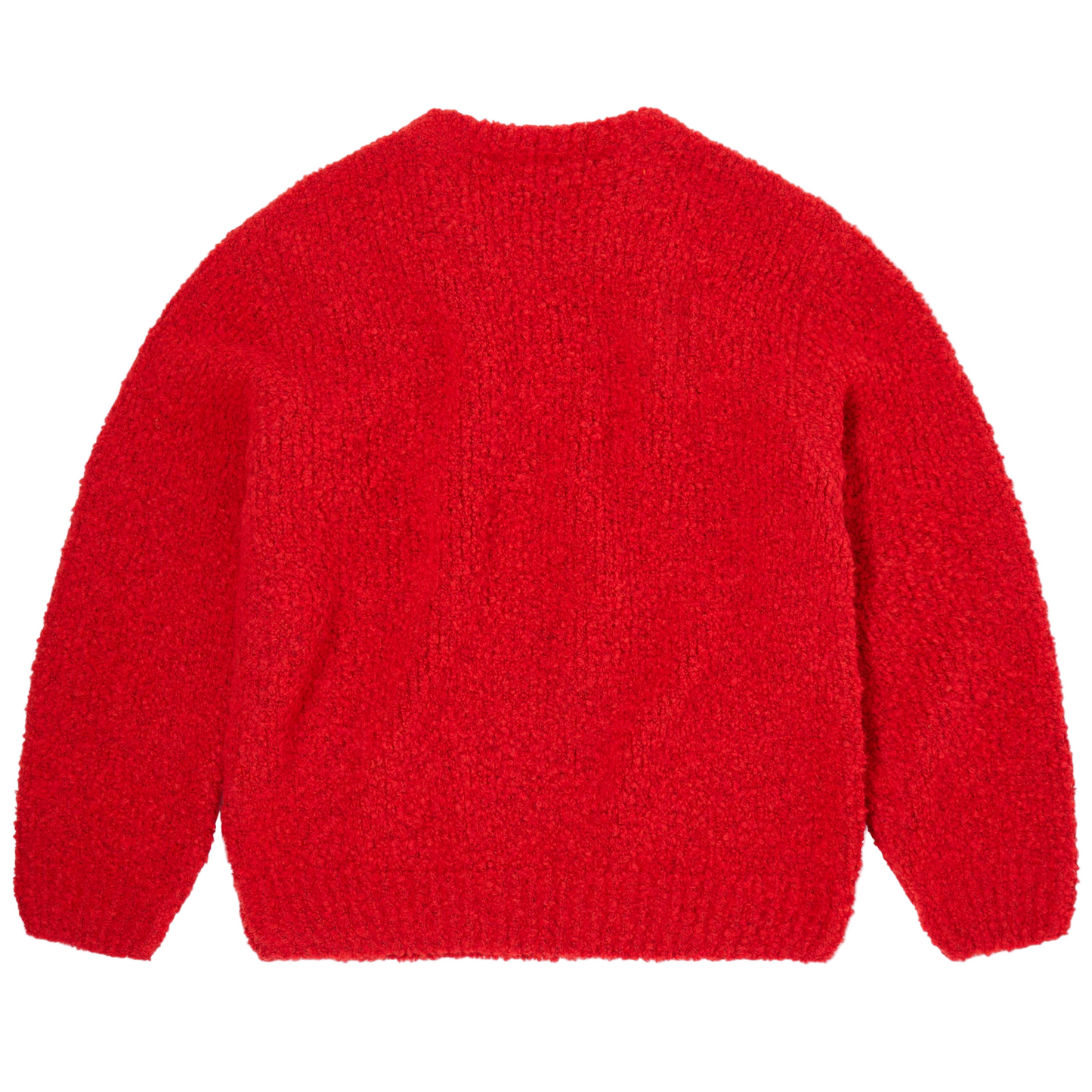 Dun Textured Sweater Fiery Red