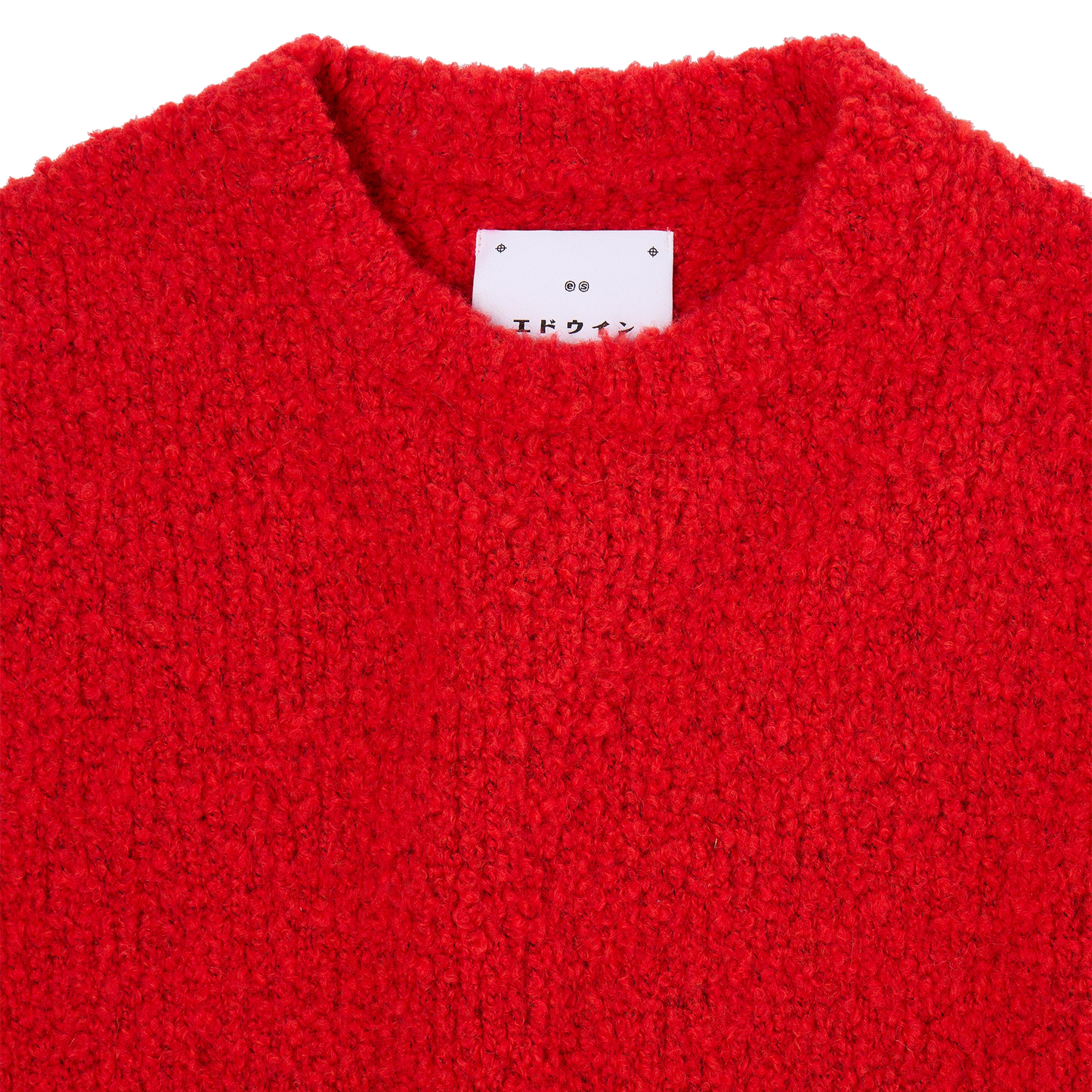Dun Textured Sweater Fiery Red