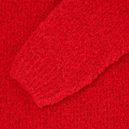 Dun Textured Sweater Fiery Red