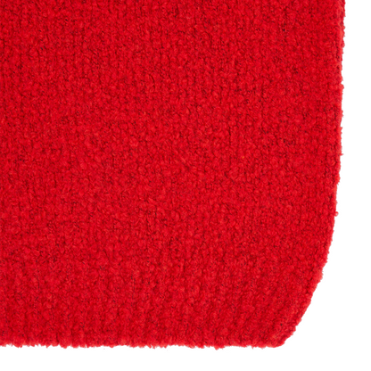 Dun Textured Sweater Fiery Red