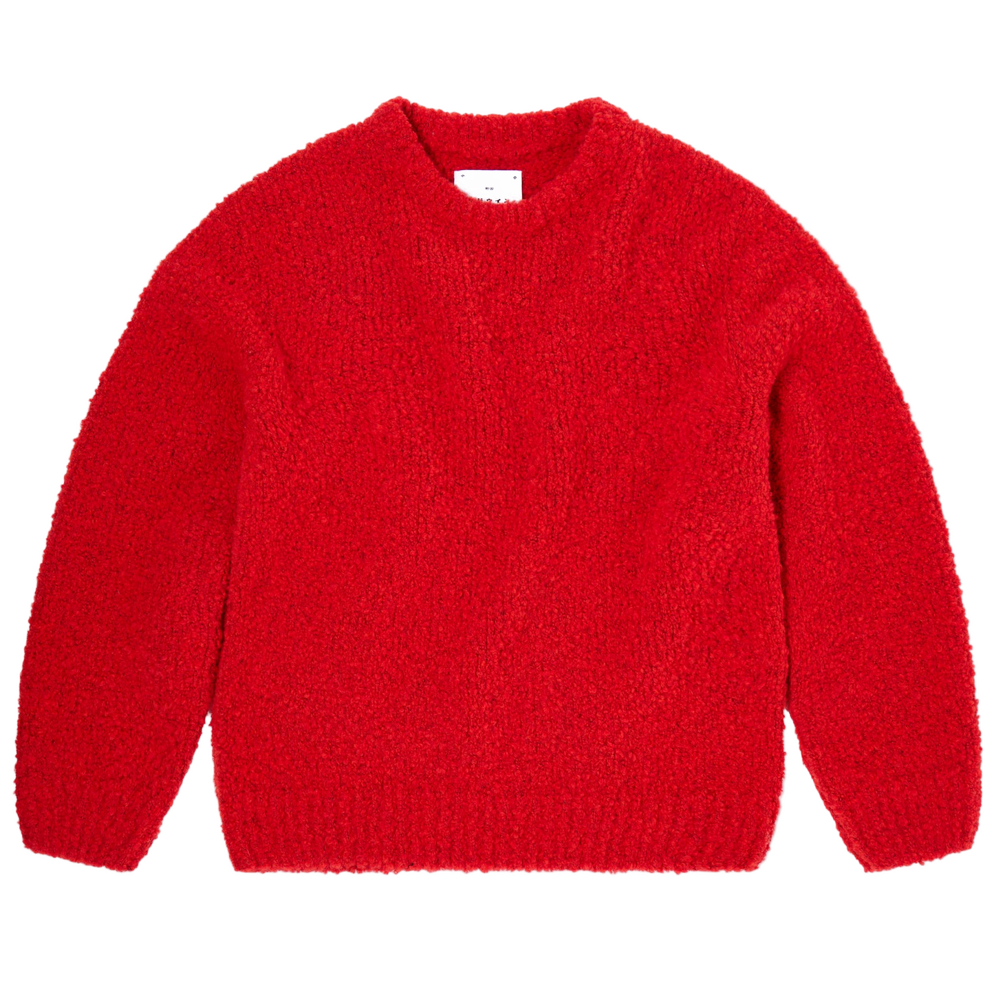 Dun Textured Sweater Fiery Red