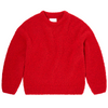 Dun Textured Sweater Fiery Red