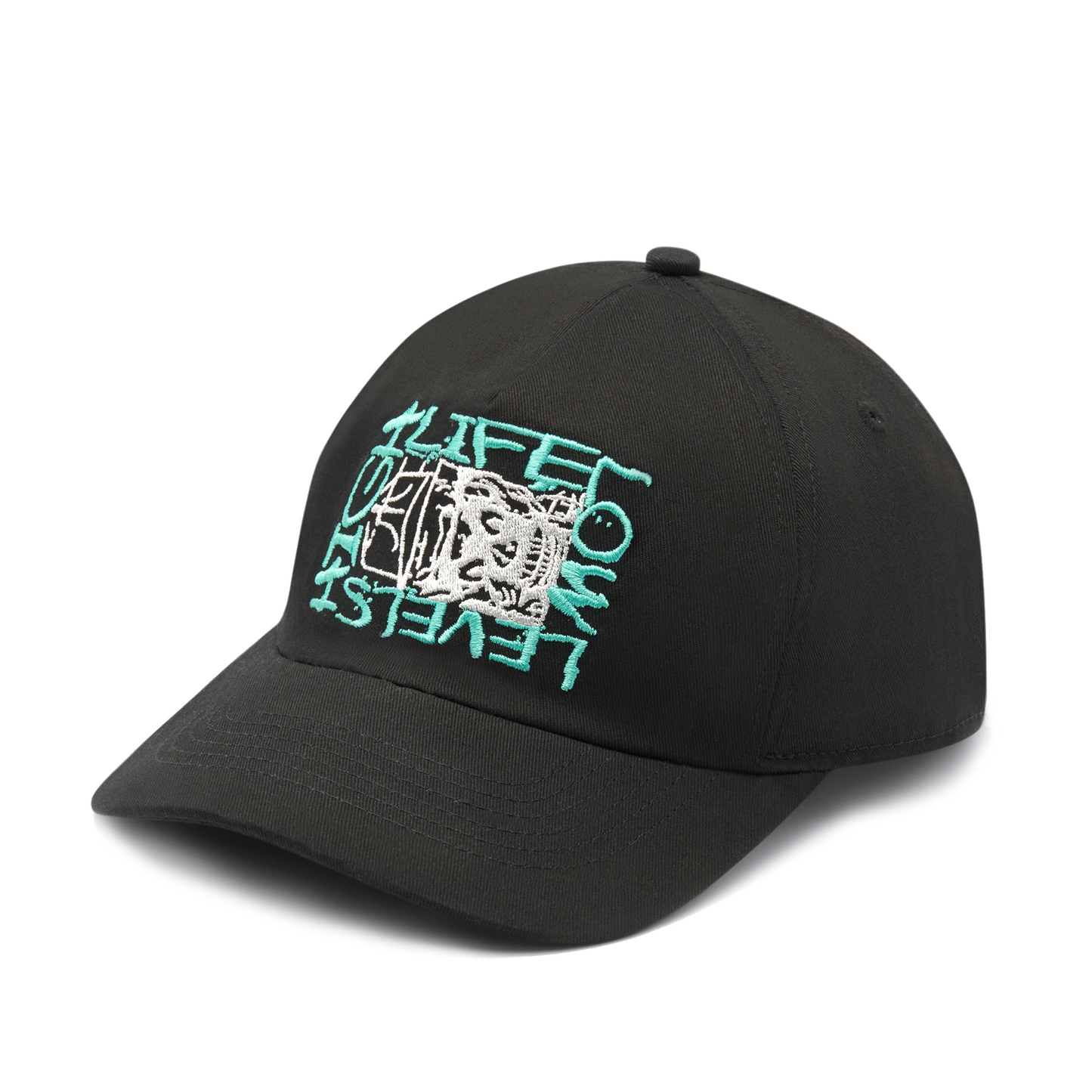Hatty Man 5 Panel Cap Black