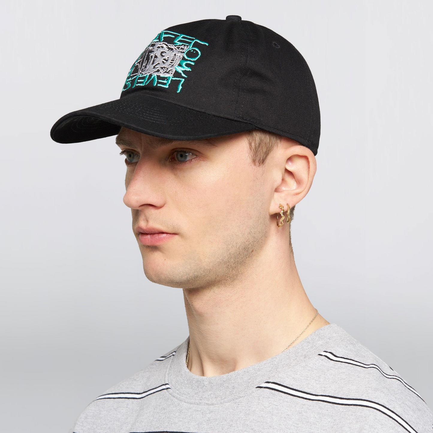 Hatty Man 5 Panel Cap Black