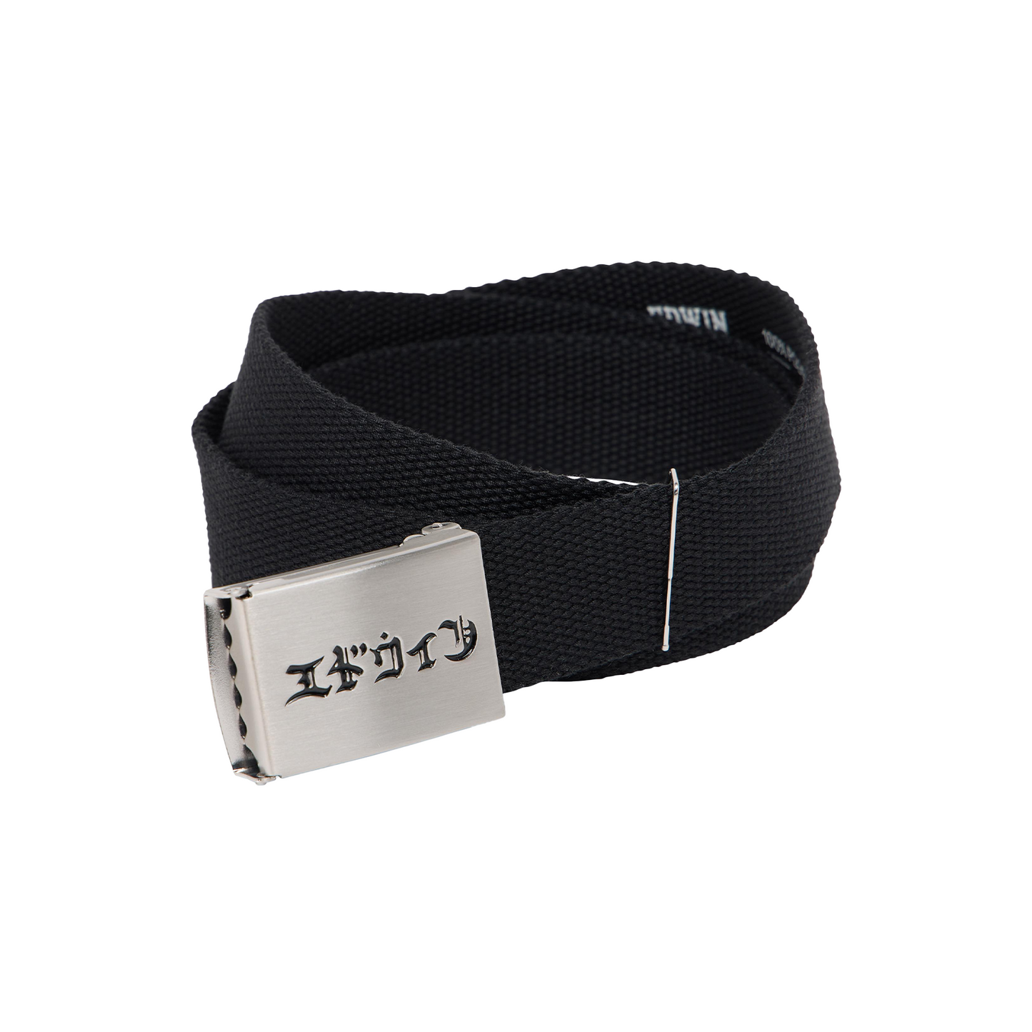 Katakana Clip Belt Black