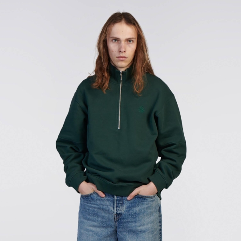 Koji Half Zip Sweat Green Gables