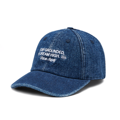 Laid-Back League Denim Cap Blue (Sandstone Washed)