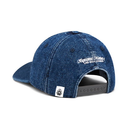 Laid-Back League Denim Cap Blue (Sandstone Washed)