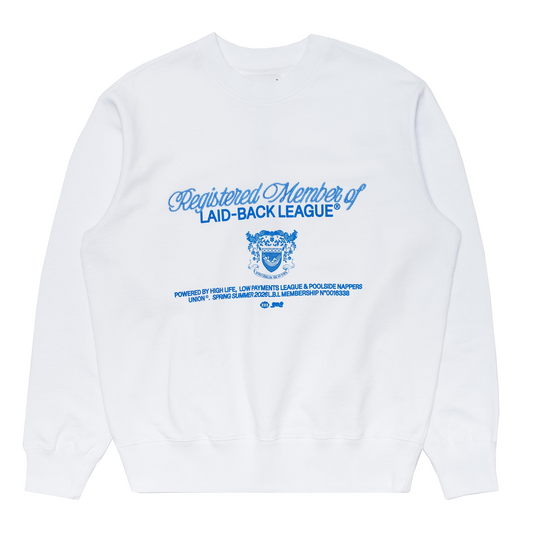 Laid-Back League Sweat White