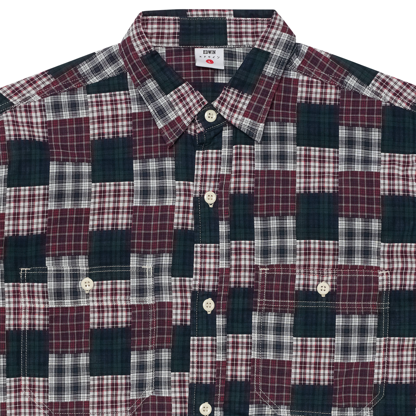 Work Shirt Green / Red