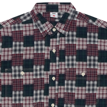 Work Shirt Green / Red