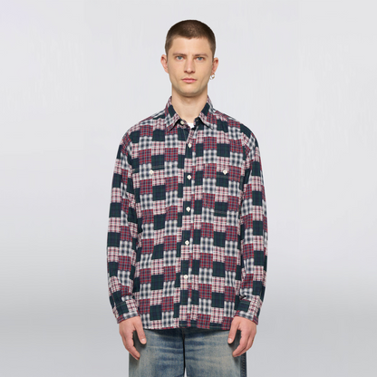 Work Shirt Green / Red
