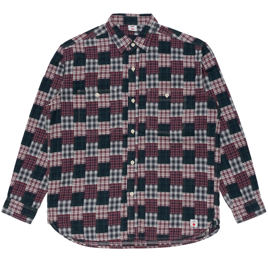 Work Shirt Green / Red