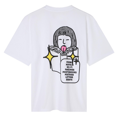 Love In Books T-Shirt White