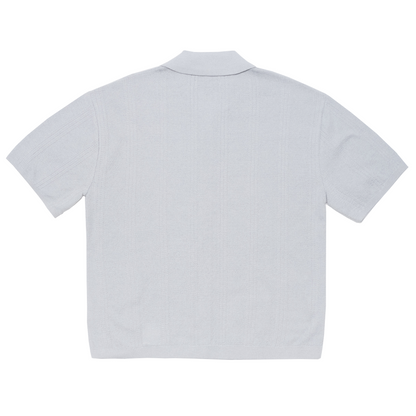 Luis Buttoned Polo Grey