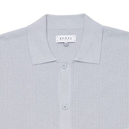 Luis Buttoned Polo Grey