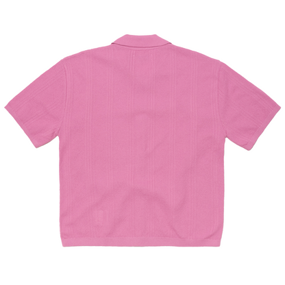 Luis Buttoned Polo Pink