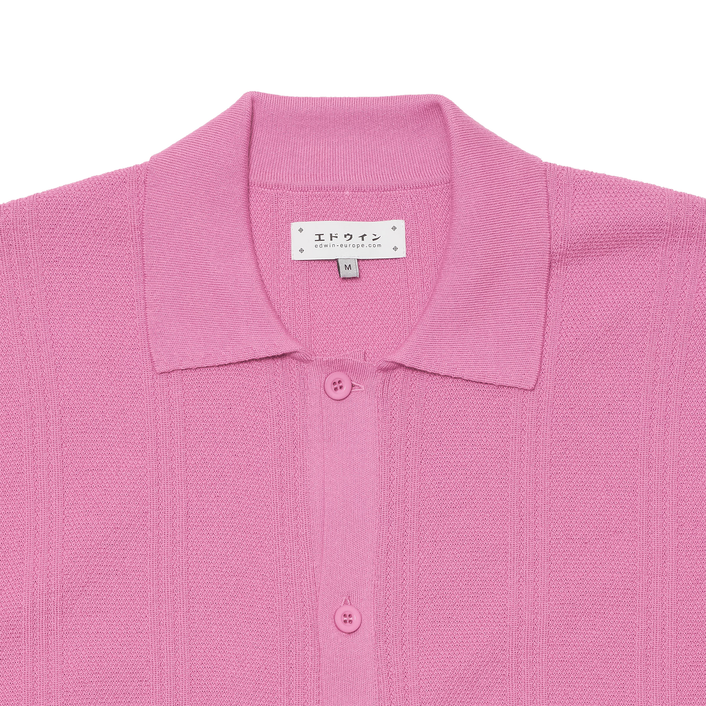 Luis Buttoned Polo Pink