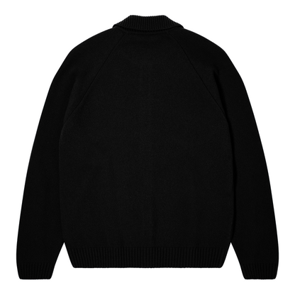Mars Polo Cardigan Black