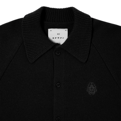 Mars Polo Cardigan Black