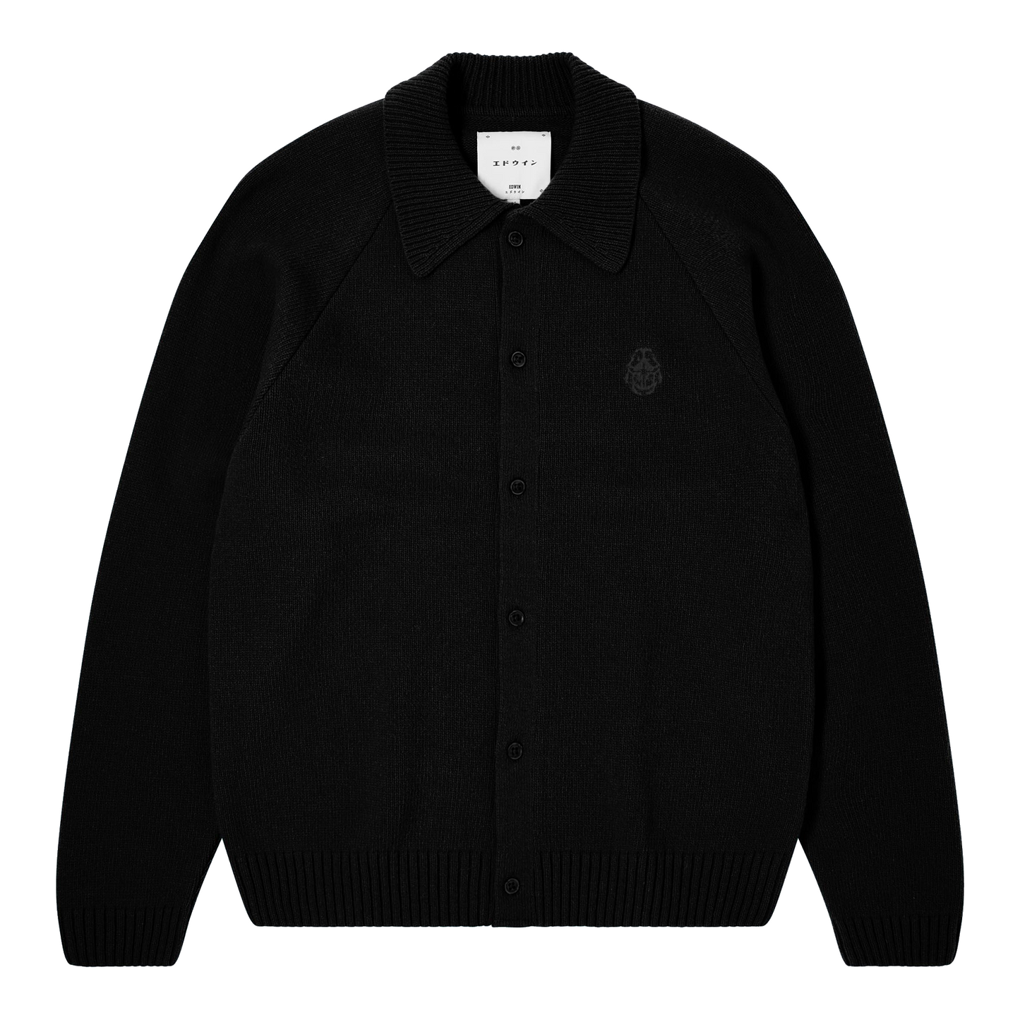 Mars Polo Cardigan Black