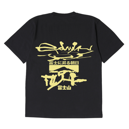 Mount Fuji Dusk T-Shirt Black