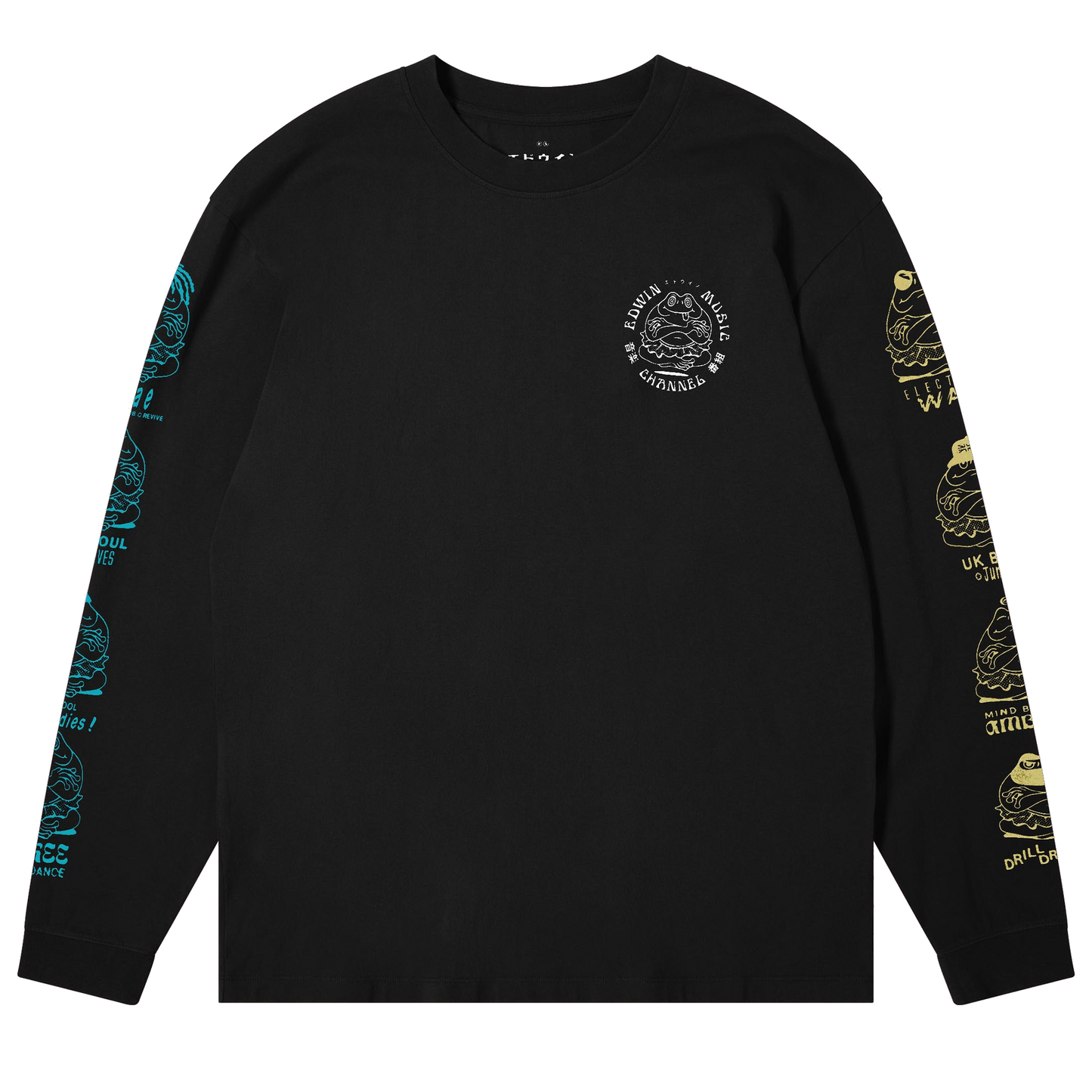 Edwin Music Channel Longsleeve T-Shirt Black