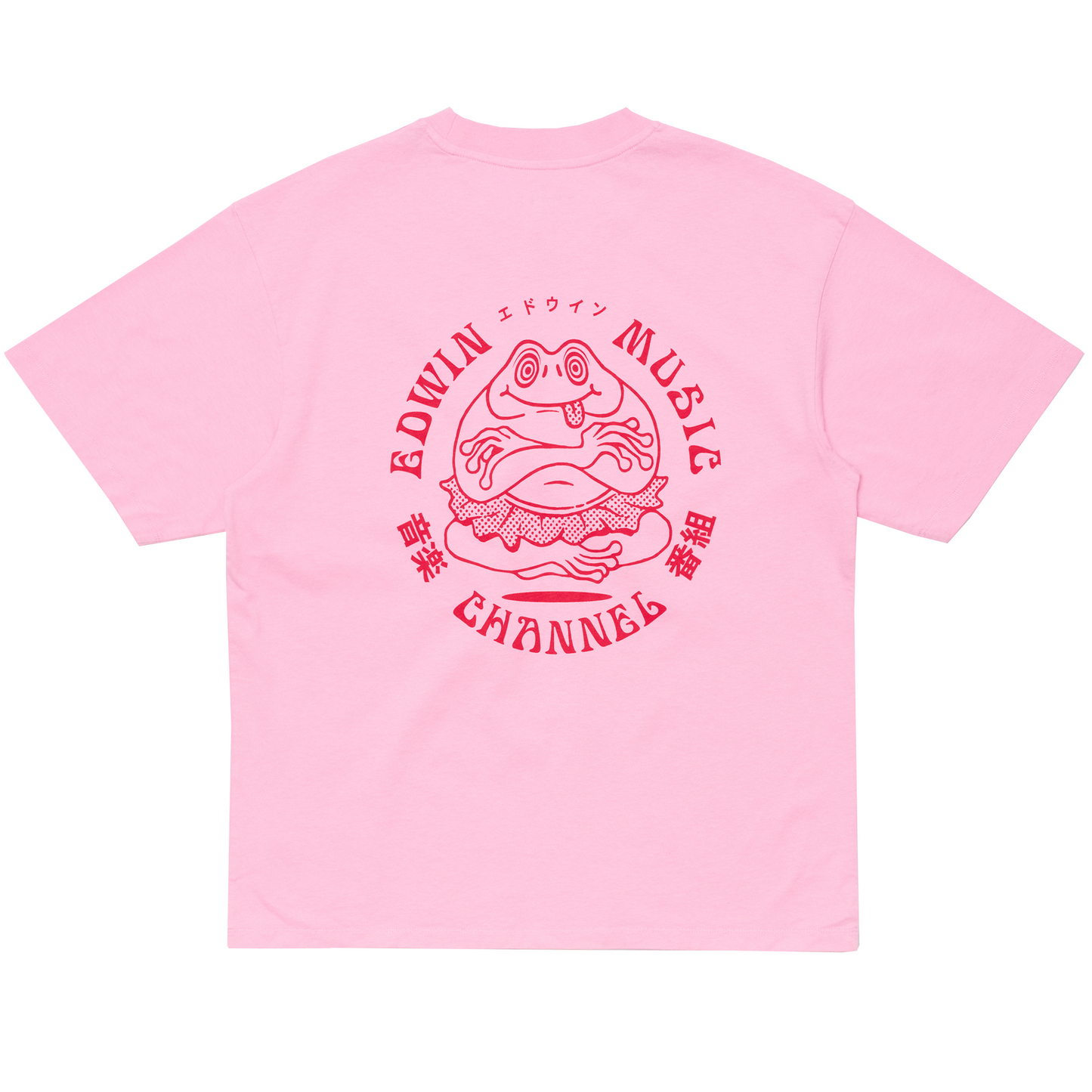 Edwin Music Channel T-Shirt Begonia Pink