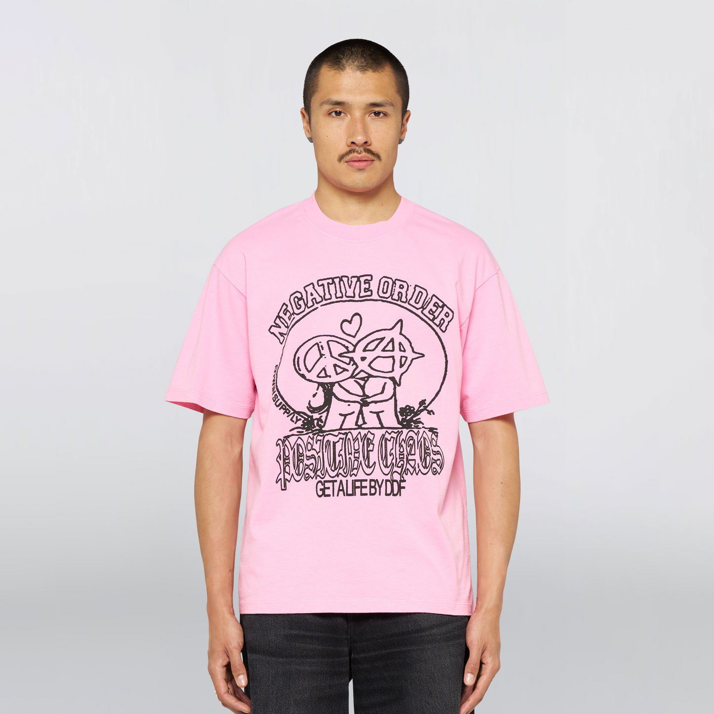 Positive Chaos T-Shirt Begonia Pink