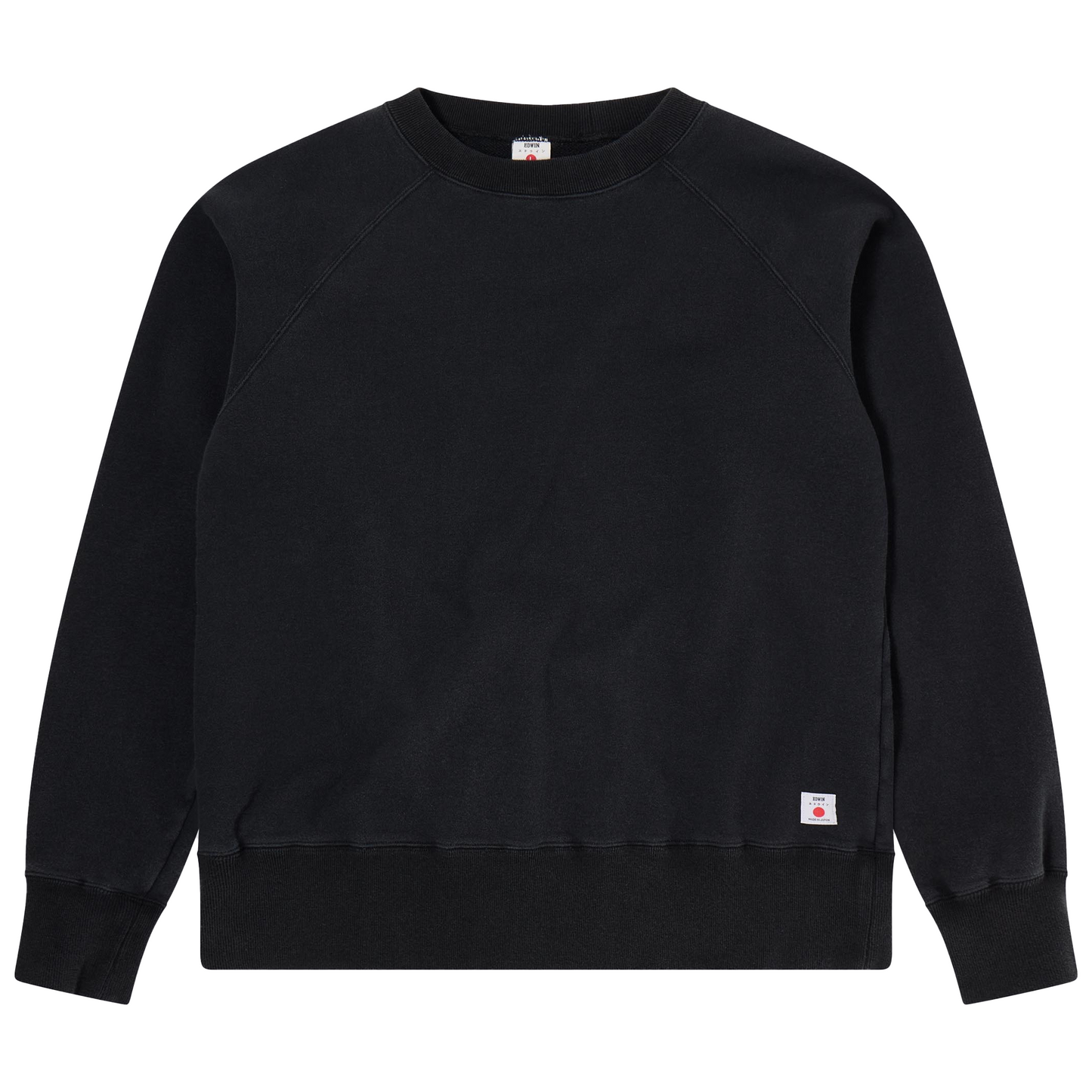 Raglan-Sleeve Crew Black