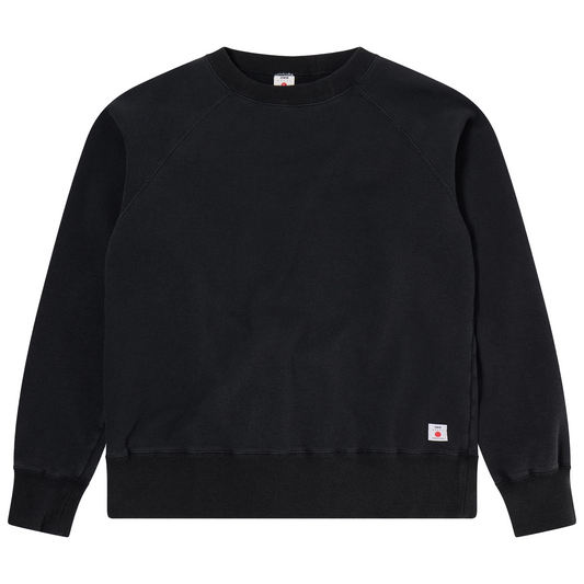 Raglan-Sleeve Crew Black