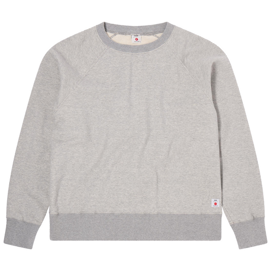 Raglan-Sleeve Crew Grey